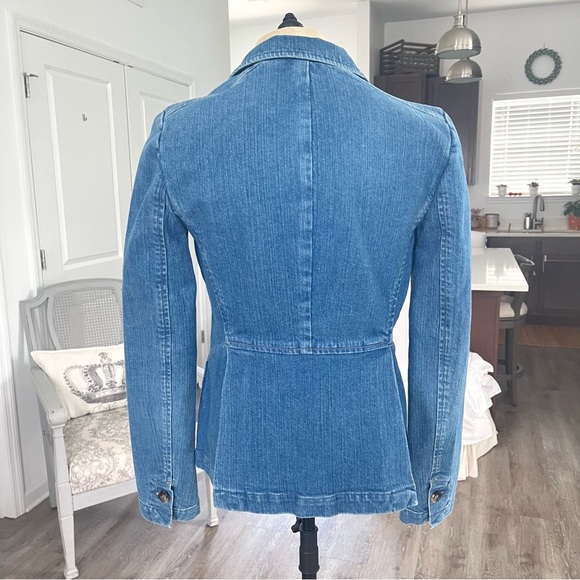 Theory Denim Blazer Jacket - Picture 8 of 13
